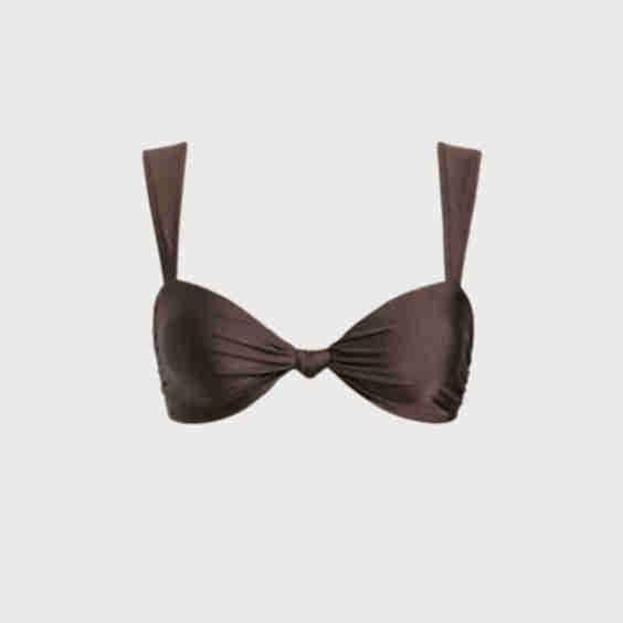 Ruched Knot Bikini Top