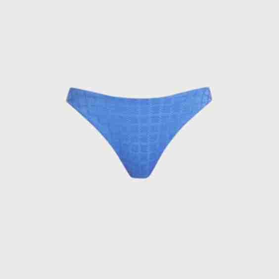 Mesh Plaid Bikini Bottom
