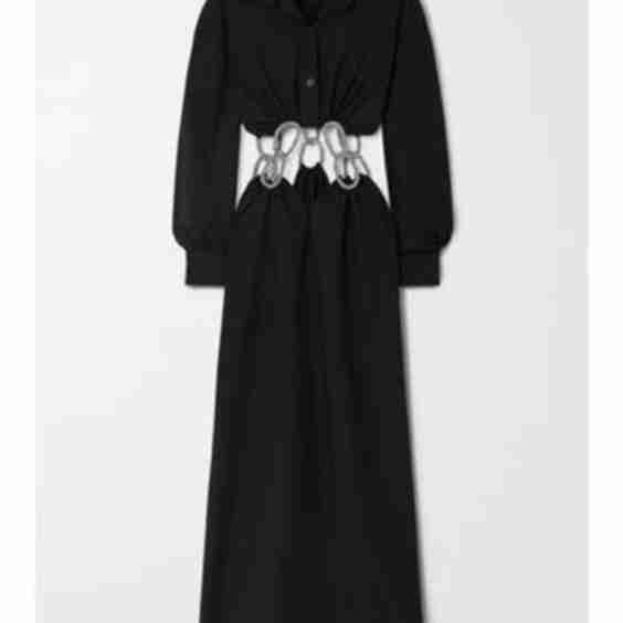 Crystal-Embellished Cutout Wool-Blend Crepe Maxi Dress