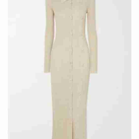 Ribbed-Knit Maxi Dress