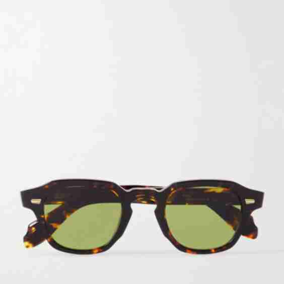 1420 Round-Frame Tortoiseshell Acetate Sunglasses