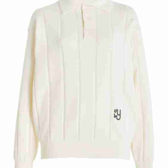La Polo Knit Cotton-Cashmere Shirt