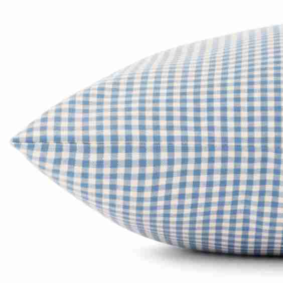 Draper James x TFD Cloud Blue Gingham Dog Bed