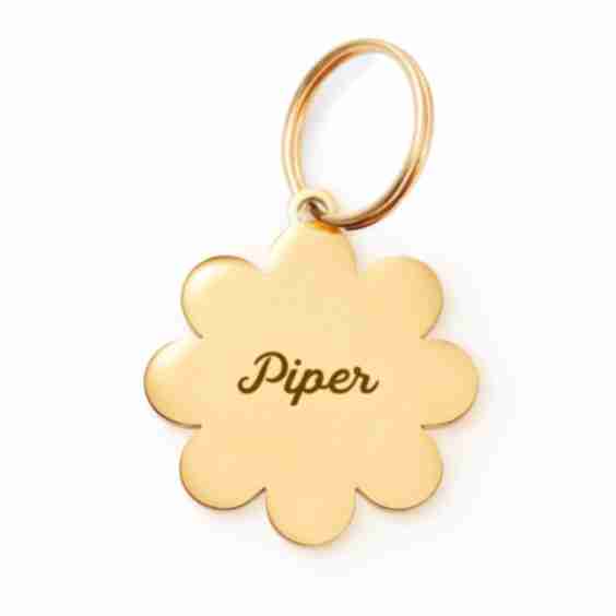 Flower Pet ID Tag