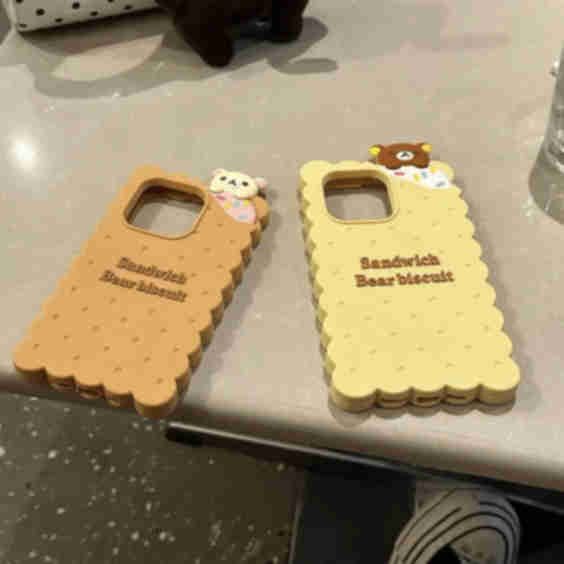 Kawaii Rilakkuma Cookie Silicone iPhone CaseKawaii Rilakkuma Cookie Silicone Iphone Case