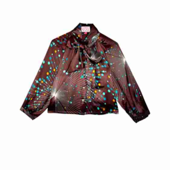 Cropped Big Bow Blouse 