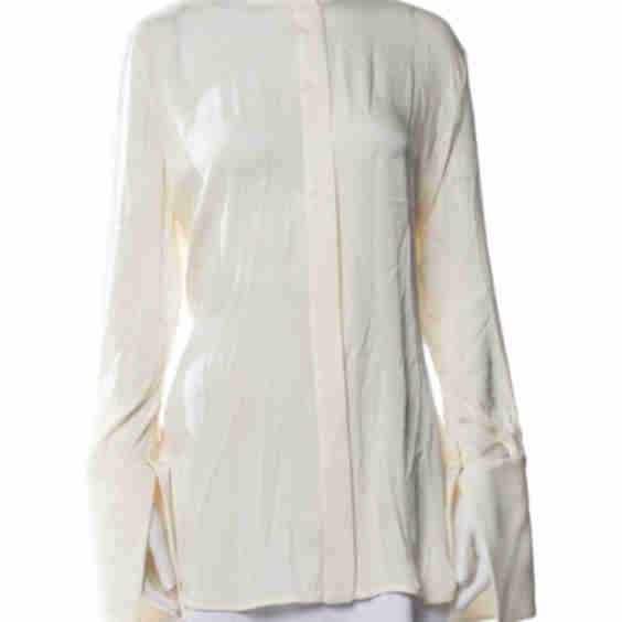 Silk Mock Neck Tunic