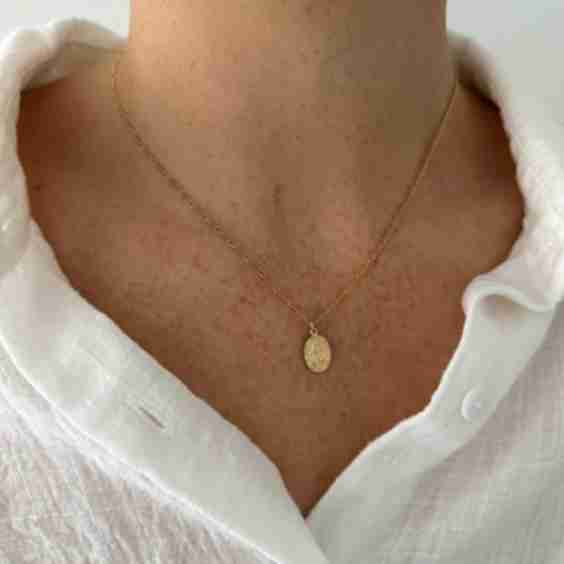 Oval Coin Necklace