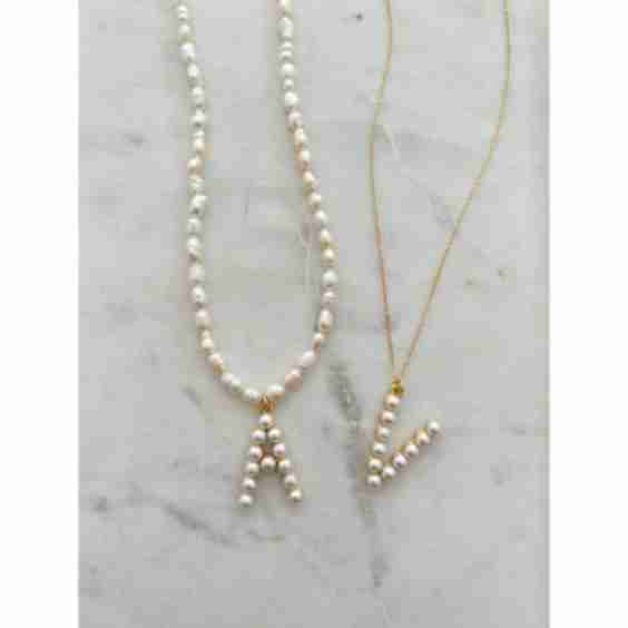 Pearl Letter Necklace