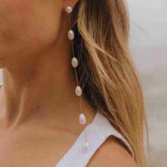 Malibu Pearl Drop Earrings