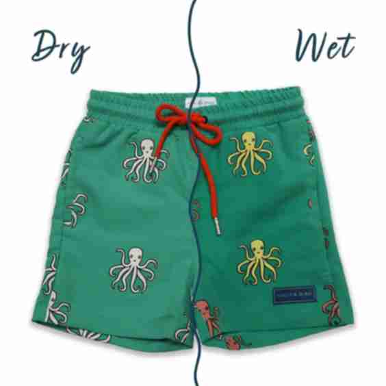 Holly & Beau Octopus Color Changing Swim Trunks