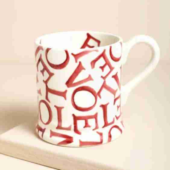 Love Polka Red 1/2 Pint Mug