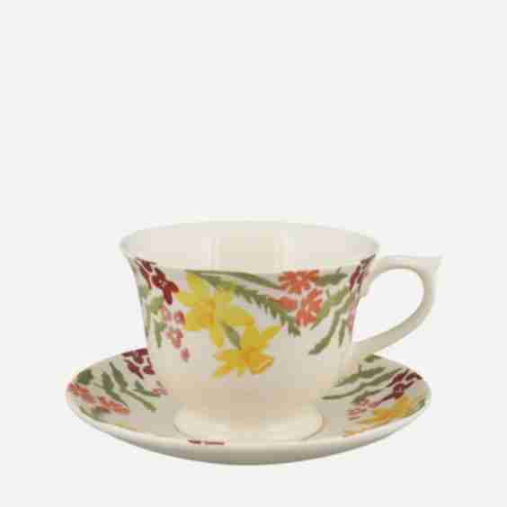 Wild Daffodils Large Teacup And Saucer