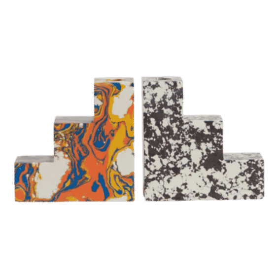 Swirl Step Bookends