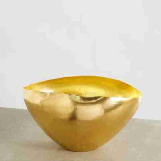 Bash Small Hammered-Brass Bowl