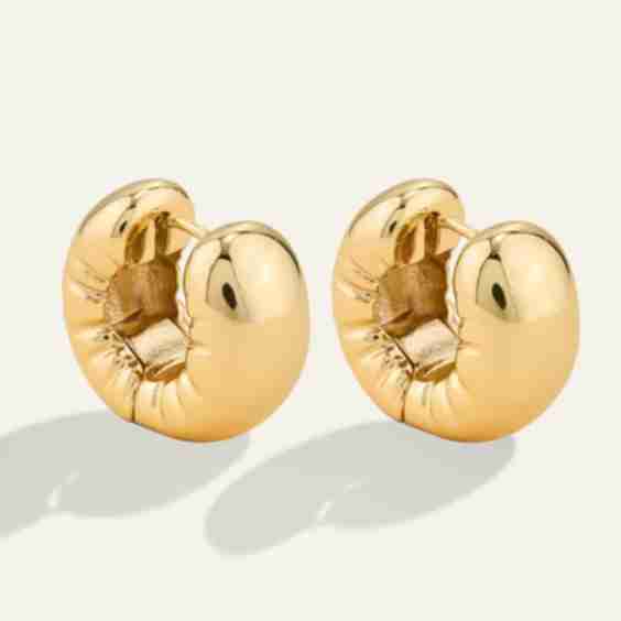 Puffy Hoop Earring