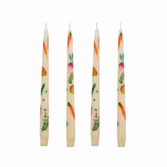 Hand-Painted Taper Candles