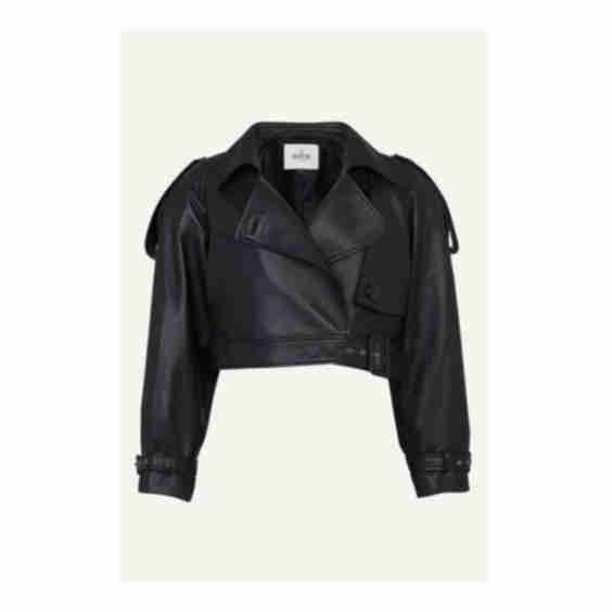 Herron Cropped Leather Jacket
