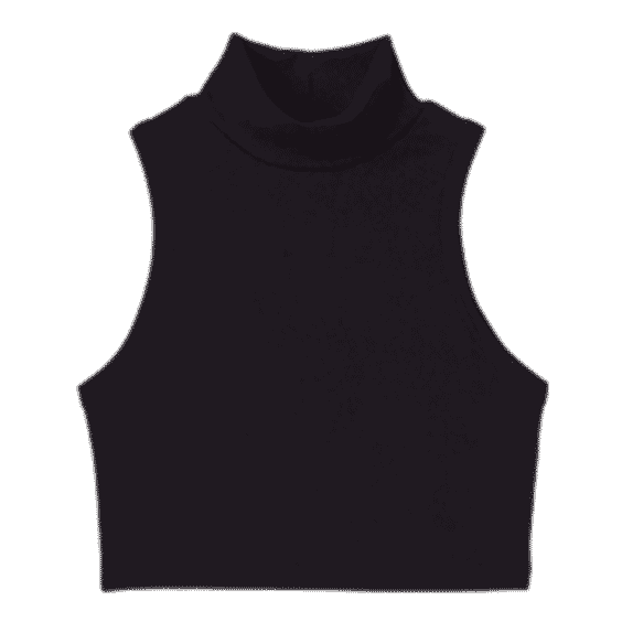 Light Rib Mockneck Tank