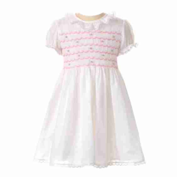 Swiss Dot Smocked Dress
