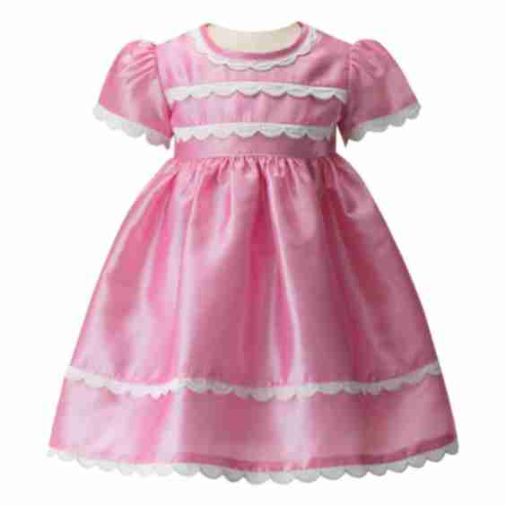Eloise Taffeta Scalloped Dress