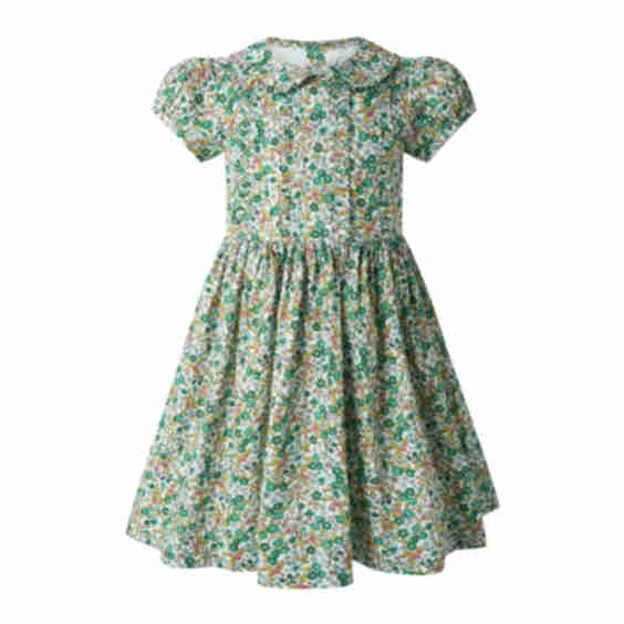 Botanical Frill Front Dress