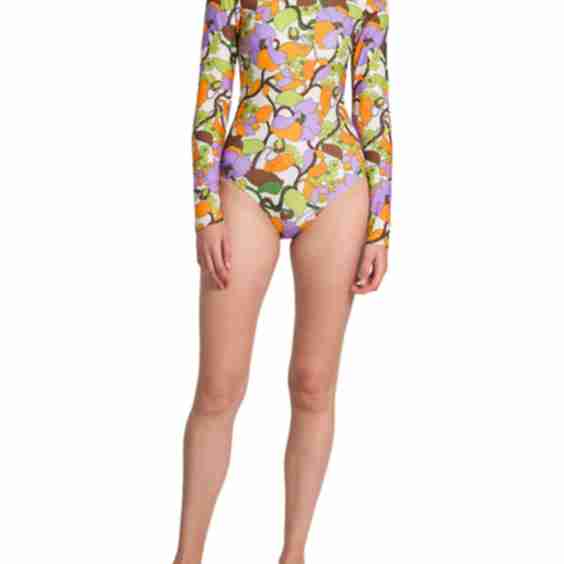 Edition 31 Floral Open-Back Surf Bodysuit