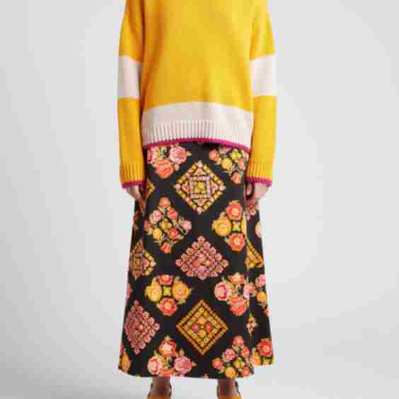 Boy Two-Tone Oversized Wool Sweater