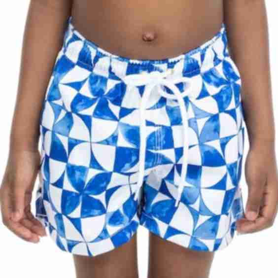 The Greece Boys Swim Trunks UPF 50+