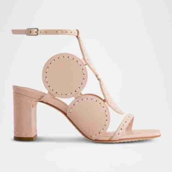 New Moon Circle Leather Sandals