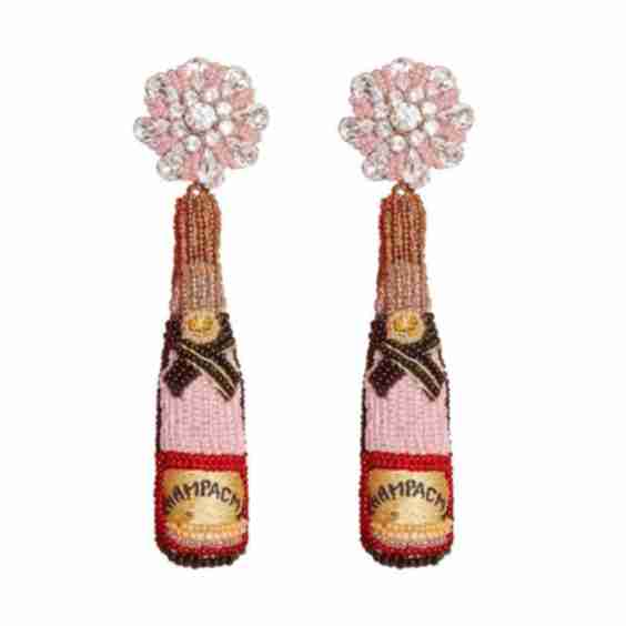 Rose Champagne Earrings