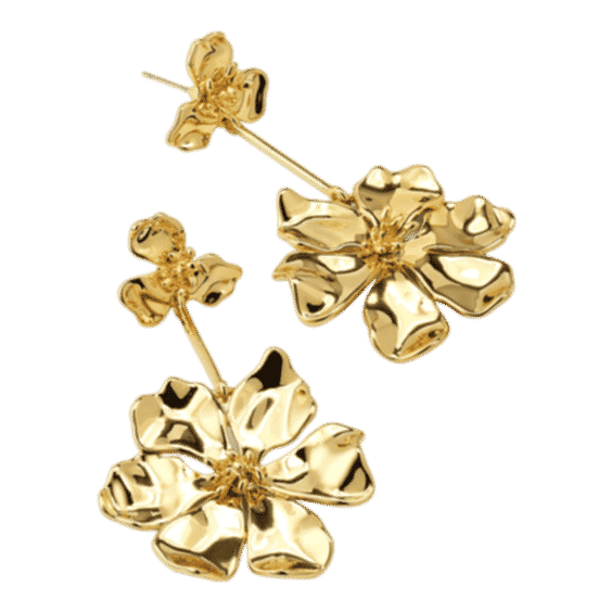 Lux Elodie Flower Drop Earrings