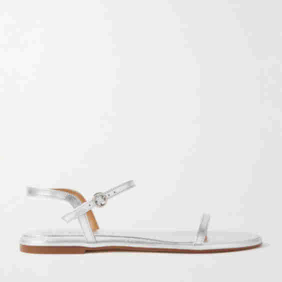【関税込み】Aeyde オフホワイト Nettie レザー サンダル Aeyde | NETTIE Creamy Nappa Flat Sandal