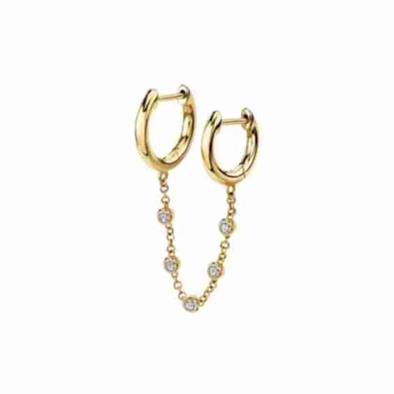 Chain Connected Slim Hoops