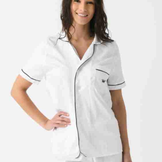 Button-Down Pajama Top