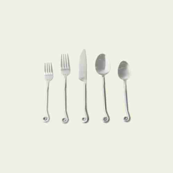 upward spiral 5-piece flatware set