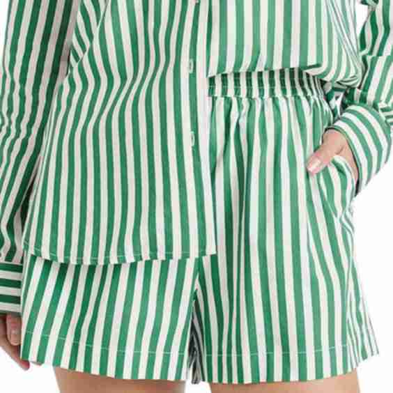 Splendid x Cella Jane Blog High Rise Coordinating Striped Shorts