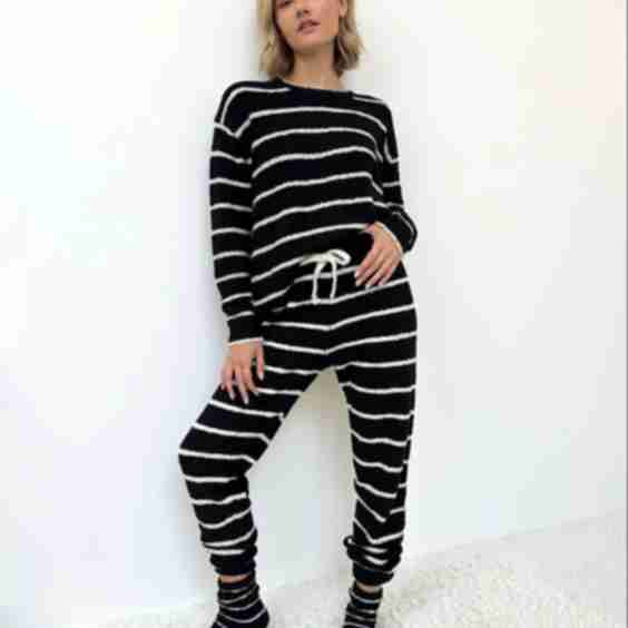 Fuzzy Sweater PJ Set