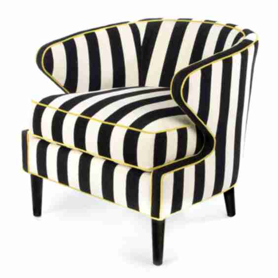 Marquee Chenille Stripe Accent Chair