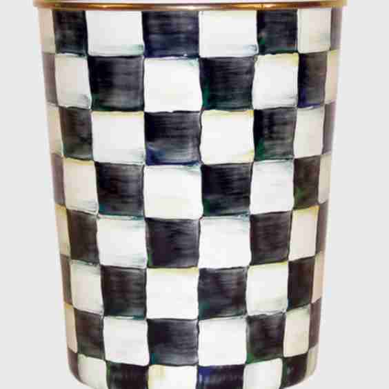 Courtly Check Wastebasket
