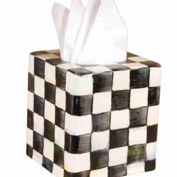Courtly Check Tissue Box Cover