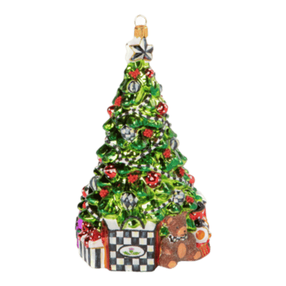 Nostalgia Christmas Tree Glass Ornament