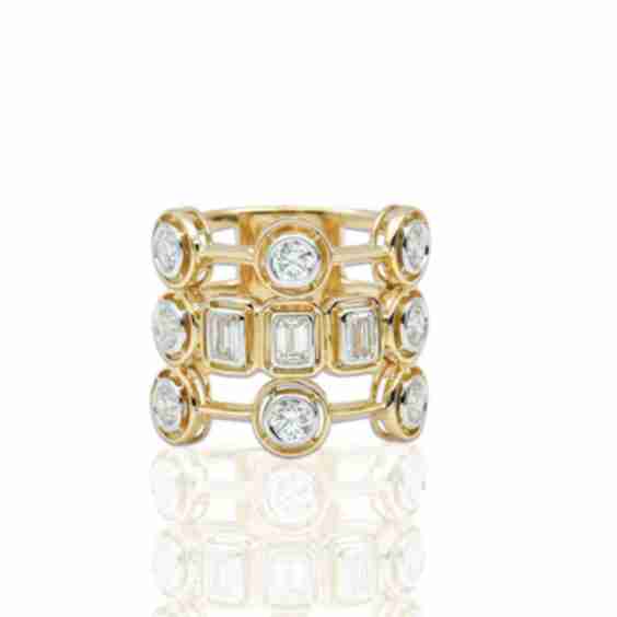 Mingle Pre Stacked Diamond Rings