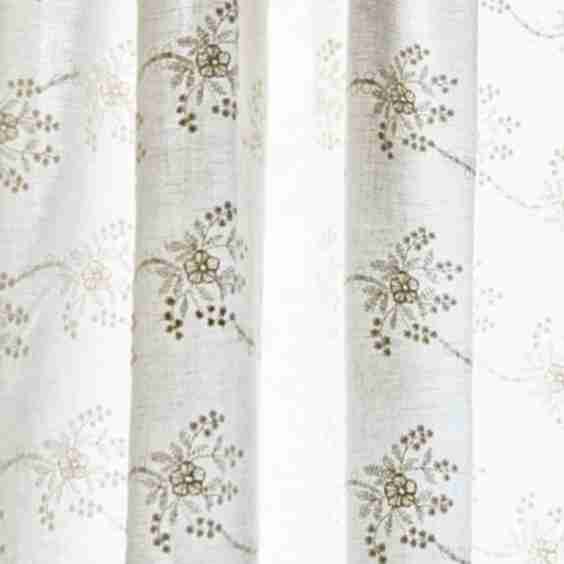 Floral Embroidered Drape