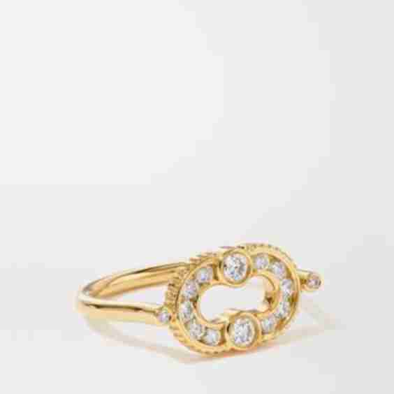 + Net Sustain Magnetic 18-Karat Gold Diamond Ring