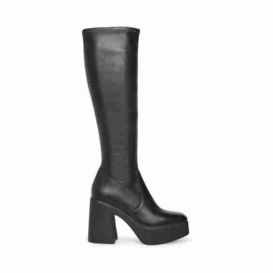 Berkley Black Wide Calf Knee High Boots