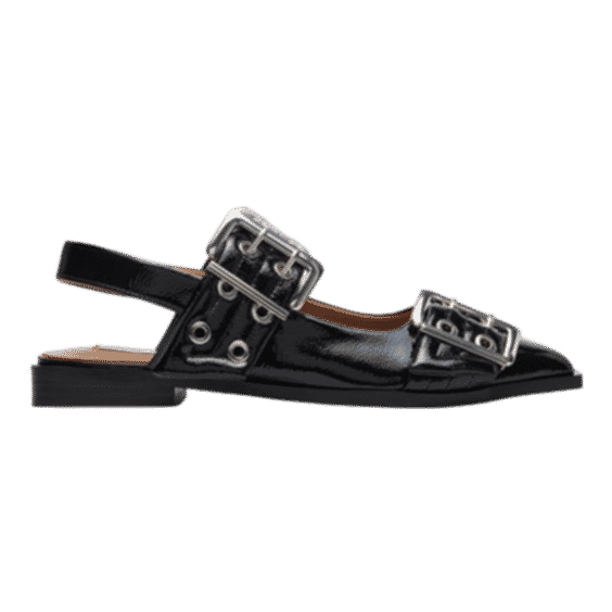 Graya Black Patent Slingback