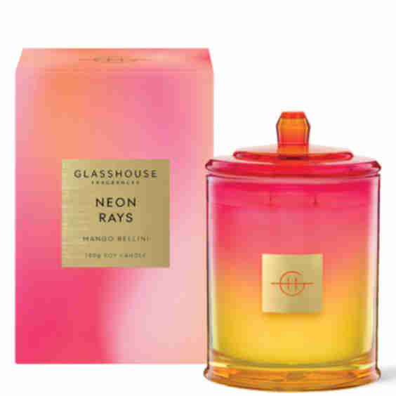 Neon Rays Candle