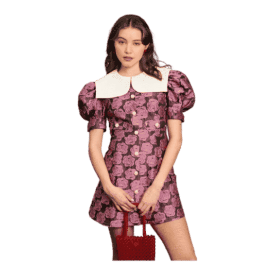 Coral Forest Mini Dress