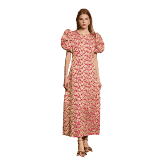 DREAM Rehearsal Rose Jacquard Midi Dress